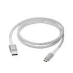 Cable USB nedbramante1928 CB12ACGR7114 de 1,2 metros, USB 2.0, USB A a USB C, color blanco. SKU: CB12ACGR7114.