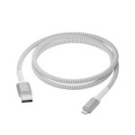 nedbramante1928 CB12ALGR7115 cable de conector Lightning de 1,2 metros en color blanco, ideal para cargar y sincronizar dispositivos Apple