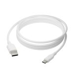 Cable USB de nedbramante1928, 2,5 metros, USB 2.0 de Tipo A a Tipo C, color blanco. SKU: CB25ACWH7090