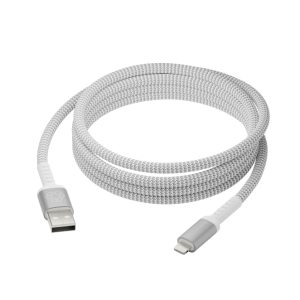 Cable de conector Lightning blanco NDbramante1928 de 2,5 metros, SKU CB25ALGR7119