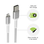 Cable de conector Lightning blanco NDbramante1928 de 2,5 metros, SKU CB25ALGR7119