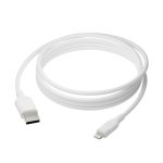 Cable nedbramante1928 con conector Lightning, longitud de 2,5 metros, color blanco, SKU: CB25ALWH7086