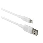 Cable nedbramante1928 con conector Lightning, longitud de 2,5 metros, color blanco, SKU: CB25ALWH7086