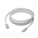 Cable USB de 2.5 metros, USB 2.0 con conector USB C en color blanco de la marca namedbramante1928, SKU CB25CCGR7120