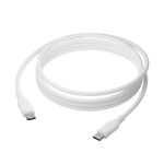 Cable USB NaneDramante1928 modelo CB25CCWH7091, USB 2.0, longitud de 2.5 metros, conector USB C en color blanco