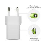 nedbramante1928 CH20EUWH7093 cargador de dispositivo móvil universal en color blanco, adecuado para corriente alterna y uso en interiores.