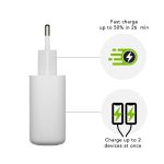 Imagen del cargador namedbramante1928 CH20EUWH7122 para dispositivo móvil blanco con carga rápida y corriente alterna