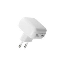 Cargador blanco de dispositivo móvil Namedbramante1928 con puerto USB y capacidad de carga rápida - SKU CH25EUWH7129