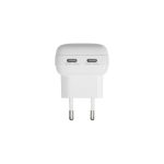 Cargador blanco de dispositivo móvil Namedbramante1928 con puerto USB y capacidad de carga rápida - SKU CH25EUWH7129