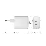 dbramante1928 CH30EUWH7123, cargador de dispositivo móvil universal blanco, corriente alterna, carga rápida para interior, SKU CH30EUWH7123