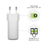 dbramante1928 CH30EUWH7123, cargador de dispositivo móvil universal blanco, corriente alterna, carga rápida para interior, SKU CH30EUWH7123