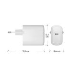 Cargador de dispositivo móvil universal Nedbramante1928 de color blanco, apto para corriente alterna interior, SKU CH45EUWH7112.