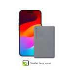 batería externa endbramante1928 CP05SLBL7177 de 5000 mAh con cargador inalámbrico en color gris, SKU CP05SLBL7177