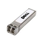 Módulo transceptor DELL rojo con velocidad de 10000 Mbit/s, tipo SFP+ y longitud de onda de 1310 nm. SKU 407-BBOP.