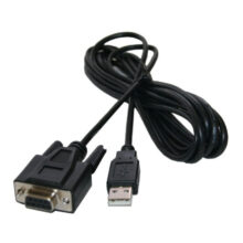 DELL cambiador de género para cable con conector USB Type A de 4 pines y D-Sub (DB-9) de 9 pines en color negro, SKU 409-10033