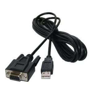 DELL cambiador de género para cable con conector USB Type A de 4 pines y D-Sub (DB-9) de 9 pines en color negro, SKU 409-10033