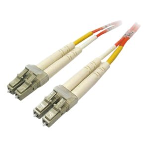 Imagen del Cable de Fibra Óptica e InfiniBand DELL de 10 metros con conectores LC en color gris, SKU 470-10642.