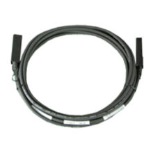 Imagen del cable coaxial DELL de 3 metros con conectores SFP/SFP en color negro, SKU 470-11430. Ideal para conexiones de alta velocidad.