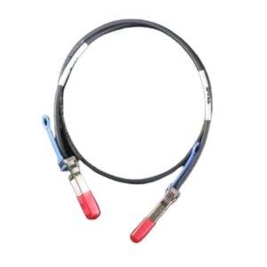 Imagen del Cable de Fibra Óptica e InfiniBand DELL de 1 metro en color negro, modelo SFP+, SKU 470-AAVH