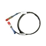 Imagen del cable de fibra óptica e InfiniBand Dell con una longitud de 3,048 metros, con conector SFP+ y en color negro. SKU: 470-AAVJ