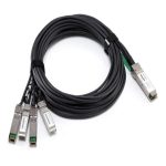 Imagen del DELL 470-AAVO Cable de fibra óptica e InfiniBand de 1 metro en color negro con conectores QSFP+ y SFP+