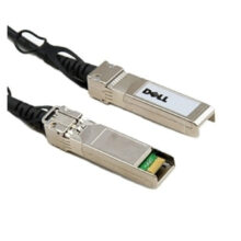 Imagen del Cable de fibra óptica e InfiniBand DELL de 5 metros QSFP+ en colores negro y plata con SKU 470-AAWE