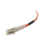 DELL 470-AAYU cable de fibra óptica e InfiniBand de 5 metros con conectores LC en colores naranja y blanco para centro de datos