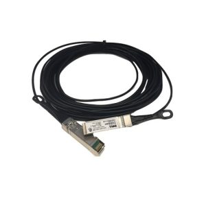 Cable de fibra óptica y InfiniBand DELL de 5 metros en color negro con conector SFP+ SKU 470-ABLT