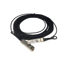 Vista del cable de fibra óptica DELL 470-ABLZ, 3 metros de longitud, tipo SFP+ en color negro para conexiones InfiniBand