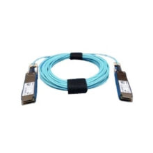 Dell cable de fibra óptica e InfiniBand de 10 metros con conector QSFP28 en color aguamarina. SKU 470-ABPM.
