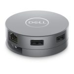 Adaptador multipuerto DELL USB-C 6 en 1, compacto y versátil, modelo DA305 (DELLDA305Z)