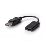 Adaptador de vídeo DELL DANAUBC087 con conector DisplayPort a HDMI, longitud 0,2 metros, color negro. SKU 492-BBXU