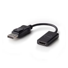 Adaptador de vídeo DELL DANAUBC087 con conector DisplayPort a HDMI, longitud 0,2 metros, color negro. SKU 492-BBXU