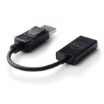Adaptador de vídeo DELL DANAUBC087 con conector DisplayPort a HDMI, longitud 0,2 metros, color negro. SKU 492-BBXU