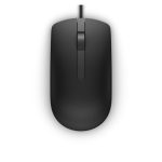 Ratón con cable Dell MS116 negro, diseño ergonómico, SKU 570-AAIS