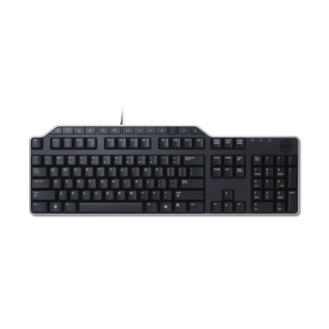 Dell 580 17667 DELL KB522 teclado universal USB con distribución QWERTY internacional de EE.UU. en color negro, 580-17667, producto de alta calidad para informática