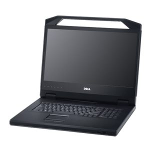 DELL consola de rack modelo A7485910 con pantalla de 18.5 pulgadas y resolución de 1366 x 768 píxeles en color negro, tamaño 1U.