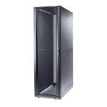 Bastidor en suelo DELL NetShelter SX 42U en color negro, ideal para centros de datos, modelo AB118548