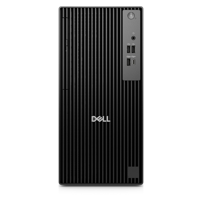 DELL Pro QCT1255 AMD Ryzen™ 5 8600G 16 GB DDR5-SDRAM 512 GB SSD Windows 11 Pro Torre PC Negro 1 DELL Pro QCT1255 vista frontal