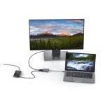 Adaptador Dell de USB-C a HDMI y DisplayPort con capacidad de transferencia de alimentación. SKU: DBQAUANBC070