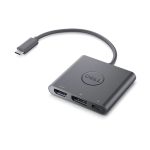 Adaptador Dell de USB-C a HDMI y DisplayPort con capacidad de transferencia de alimentación. SKU: DBQAUANBC070