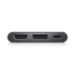 Adaptador Dell de USB-C a HDMI y DisplayPort con capacidad de transferencia de alimentación. SKU: DBQAUANBC070