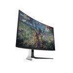 Alienware AW3225QF, pantalla para PC en 32 pulgadas, resolución 3840 x 2160 píxeles, 4K Ultra HD, tecnología QD-OLED, color negro y blanco, con el identificador Game-AW3225QF