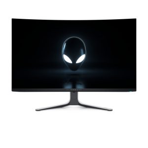 Alienware AW3225QF, pantalla para PC en 32 pulgadas, resolución 3840 x 2160 píxeles, 4K Ultra HD, tecnología QD-OLED, color negro y blanco, con el identificador Game-AW3225QF