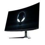 Alienware AW3225QF, pantalla para PC en 32 pulgadas, resolución 3840 x 2160 píxeles, 4K Ultra HD, tecnología QD-OLED, color negro y blanco, con el identificador Game-AW3225QF
