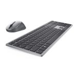 Teclado y ratón inalámbrico DELL Pro Plus KM7321W con diseño QWERTY internacional, perfecto para oficinas y trabajos eficientes - KM7321WGY-INT