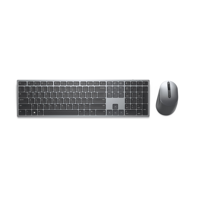 Dell Km7321wgy Int Teclado y ratón inalámbrico DELL Pro Plus KM7321W con diseño QWERTY internacional, perfecto para oficinas y trabajos eficientes - KM7321WGY-INT