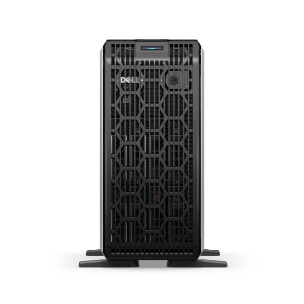 Servidor DELL PowerEdge T360 en formato torre con 480 GB de almacenamiento, procesador Intel Xeon E-2478 de 2,8 GHz, memoria RAM de 16 GB DDR5-SDRAM y consumo de 700 W. SKU: KX60M