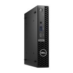 Imagen del DELL OptiPlex 7020, un Mini PC negro con procesador Intel Core i5-14500T, 16GB DDR5-SDRAM, 256GB SSD, y Windows 11 Pro, SKU: N009O7020MFFEMEA_VP