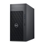 DELL Precision 3680, torre de puesto de trabajo en color negro, con procesador Intel Core i7-14700, 32 GB de RAM DDR5-SDRAM, 1 TB SSD, tarjeta gráfica NVIDIA T1000, y sistema operativo Windows 11 Pro. SKU: N009PT3680MTEMEA_VP
